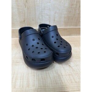 CROCS Classic Crush Clog (Mens 5/Womens 7) Unisex Black Platform Slip On Shoe
